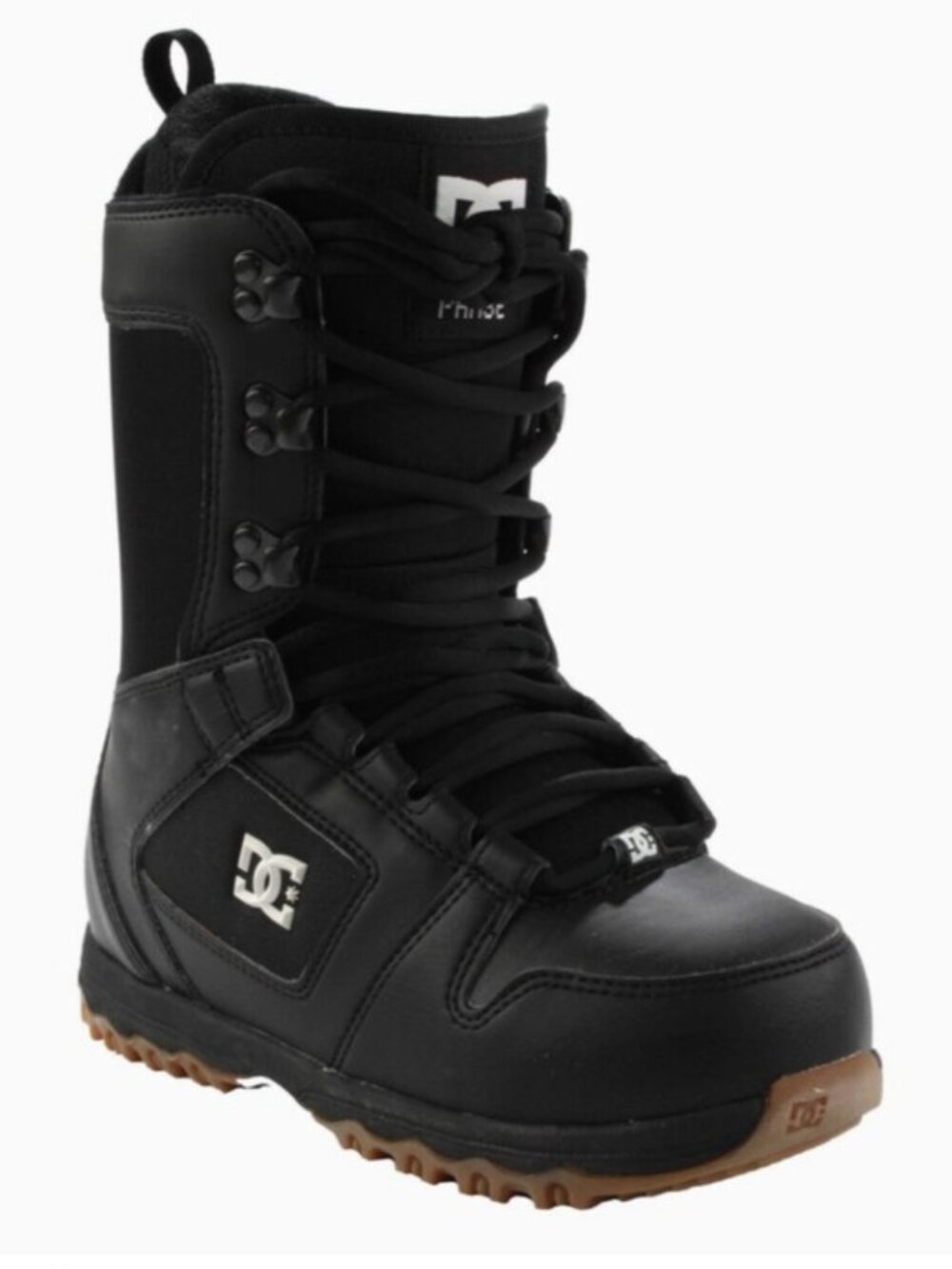 DC Phase Black/Gum Lace-Up Snowboard Boots